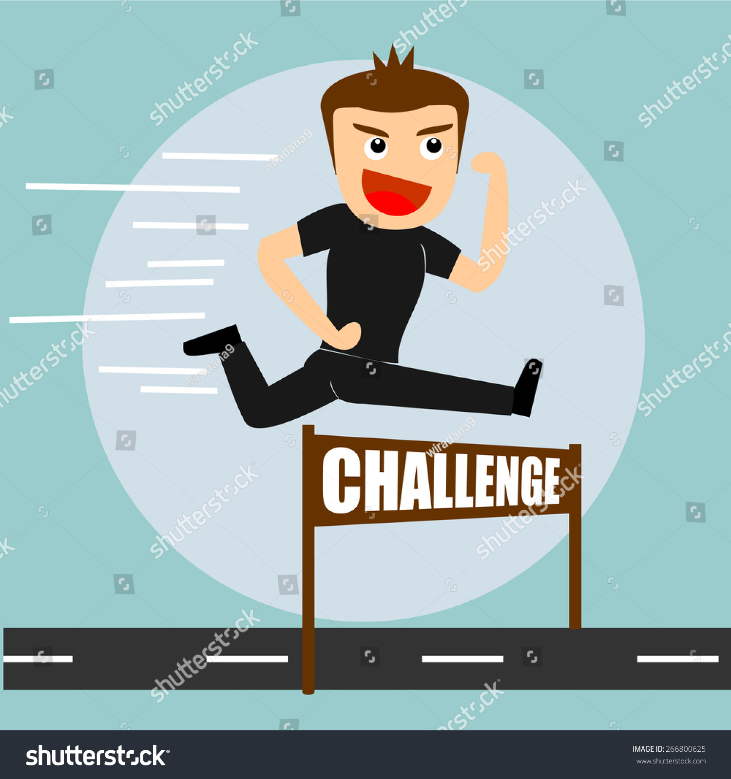 Boys Cartoon Character Challenge Stock Vector (Royalty Free) 266800625