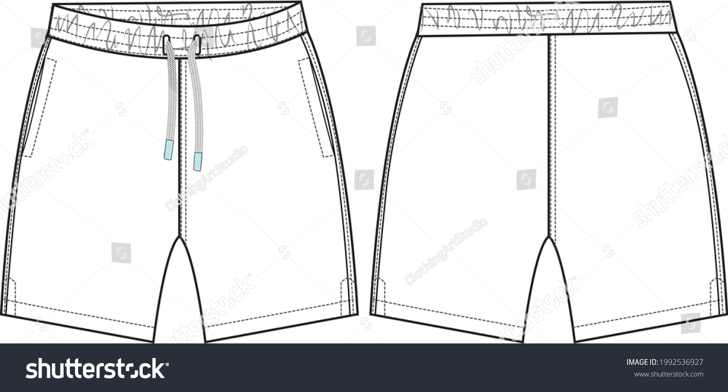 Boys Sweat Shorts Vector Fashion Flat Stock Vector (Royalty Free ...