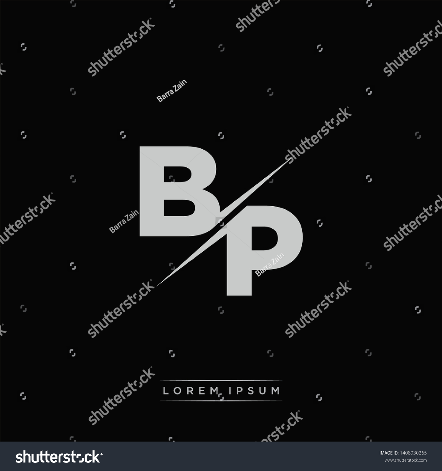 Bp Logo Letter Monogram Slash Modern Stock Vector (Royalty Free ...