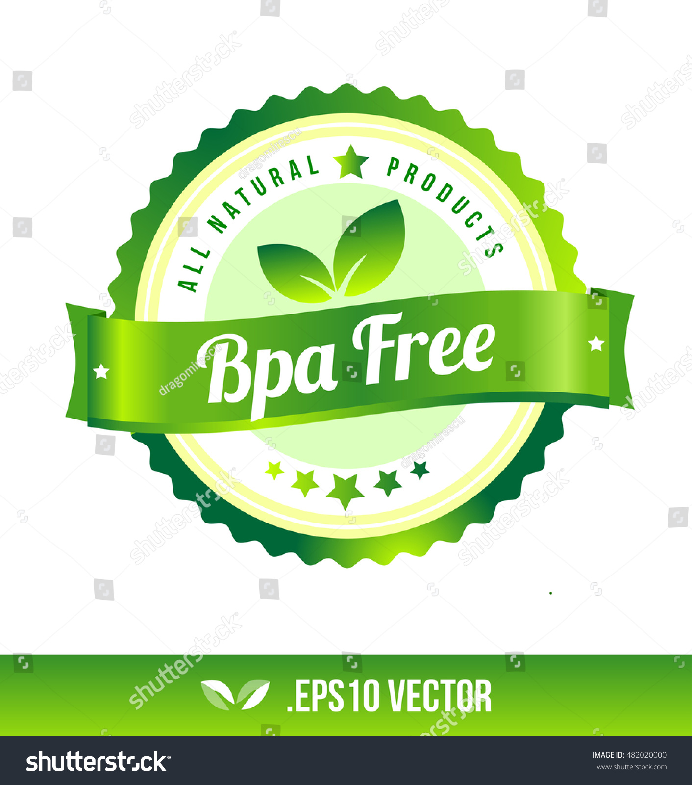 bpa free badge label seal stamp stock vector royalty free