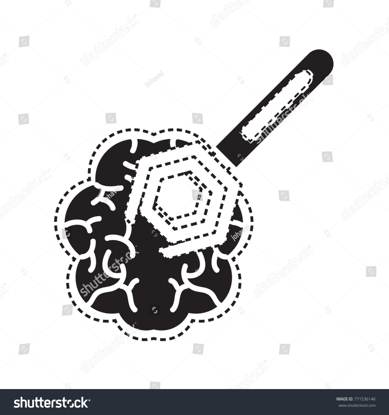 Brain Spanner Tool Icon Stock Vector (Royalty Free) 771536146 ...
