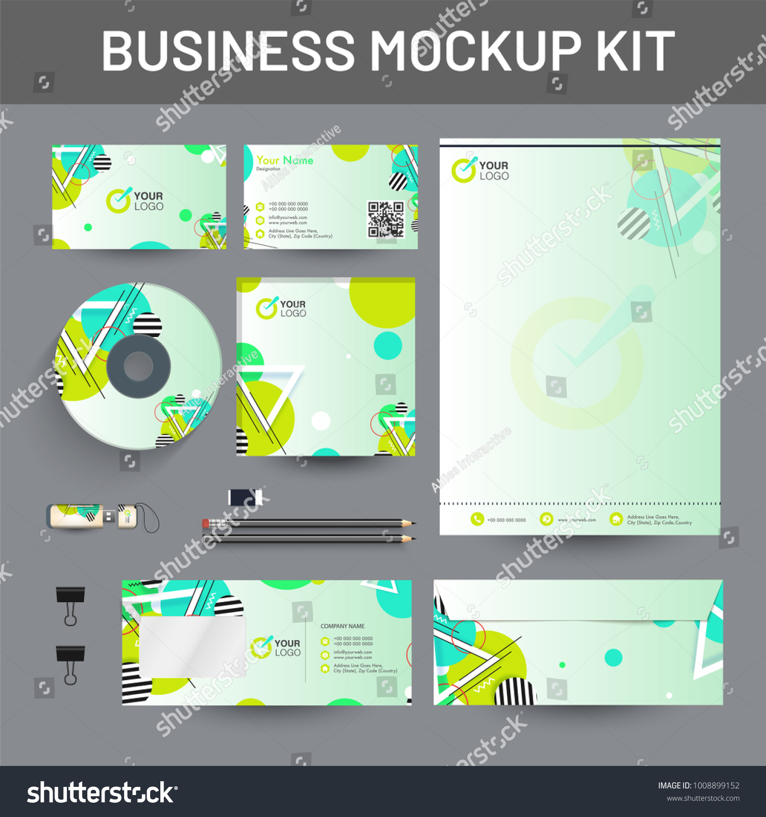 Download Branding Mockup Set Corporate Identity Mockup Stock Vector Royalty Free 1008899152