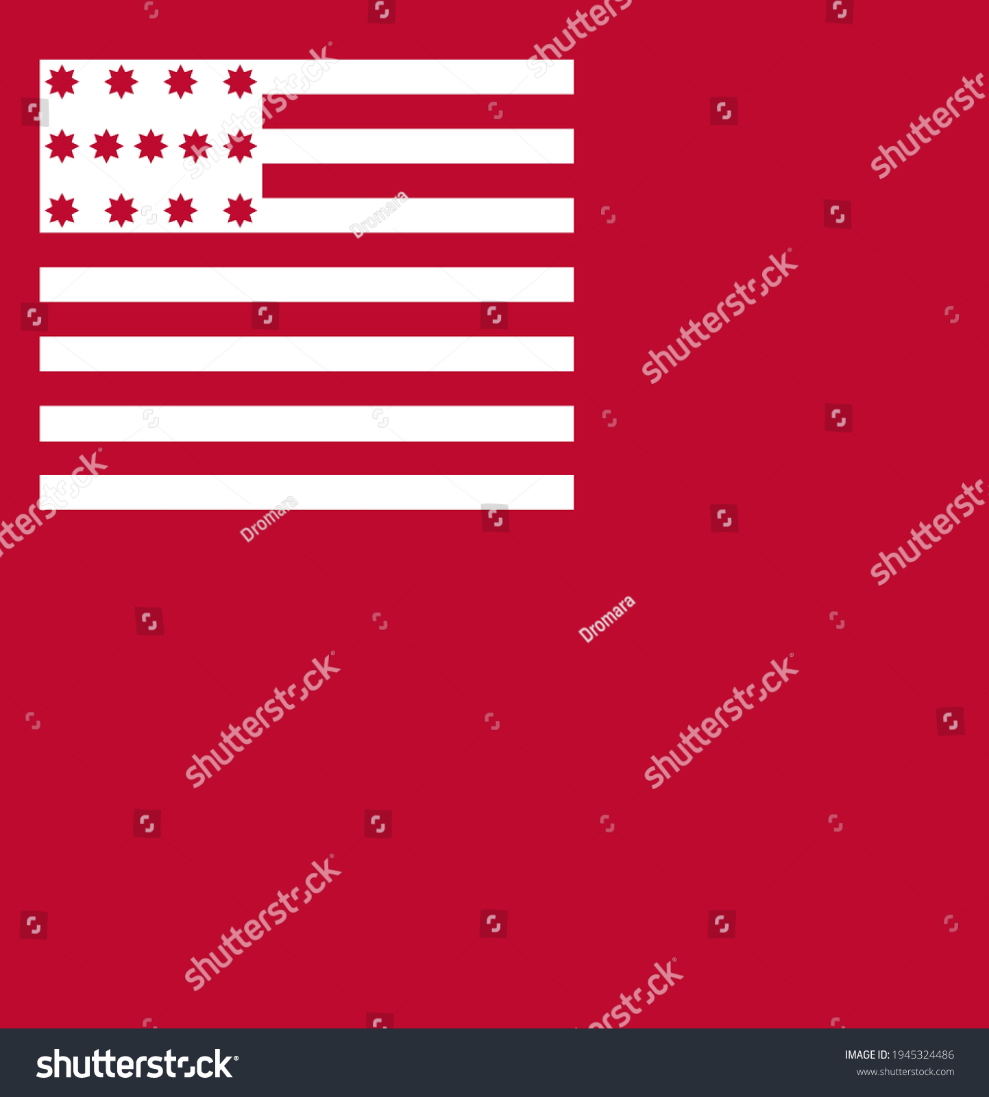 SVG of Brandywine Historic Flag of 1777, USA. svg