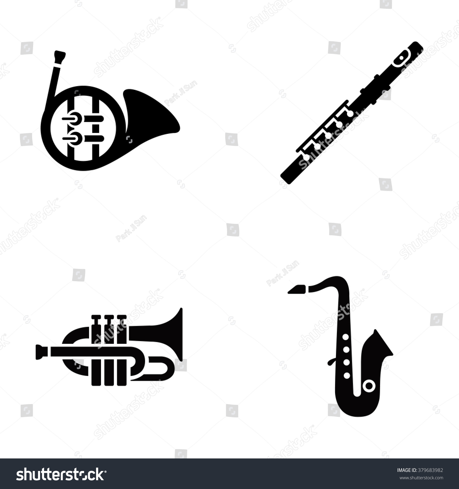 Brass Vector Icons Stock Vector (Royalty Free) 379683982