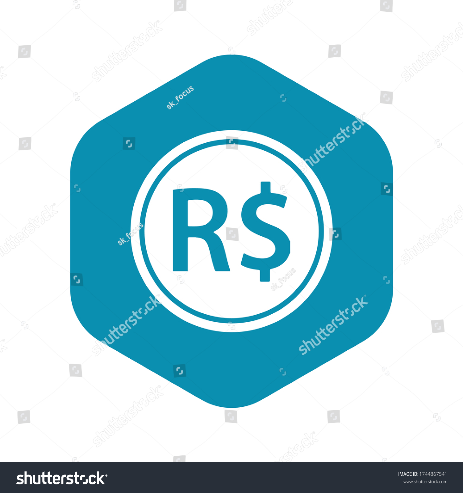 SVG of Brazilian Real icon logo vector illustration design. Brazil currency, economy, investment, finance, and business element. Can be used for web, mobile, infographic and print.Can be used for Web, Mobile svg