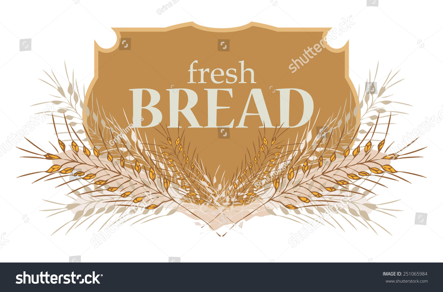 Bread Label Stock Vector (Royalty Free) 251065984 | Shutterstock