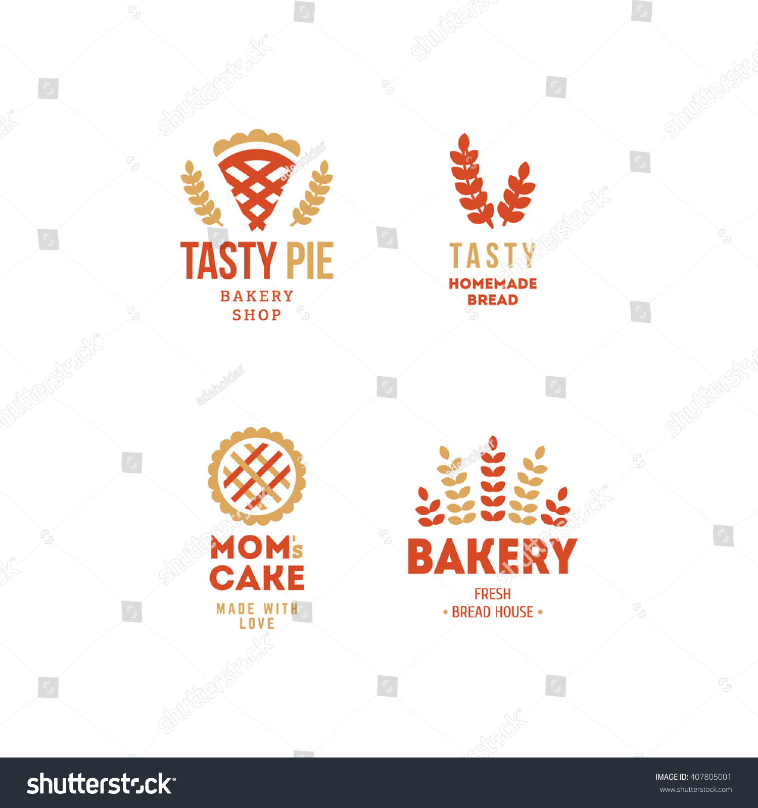 Bread Logotypes. Vector Illustration - 407805001 : Shutterstock