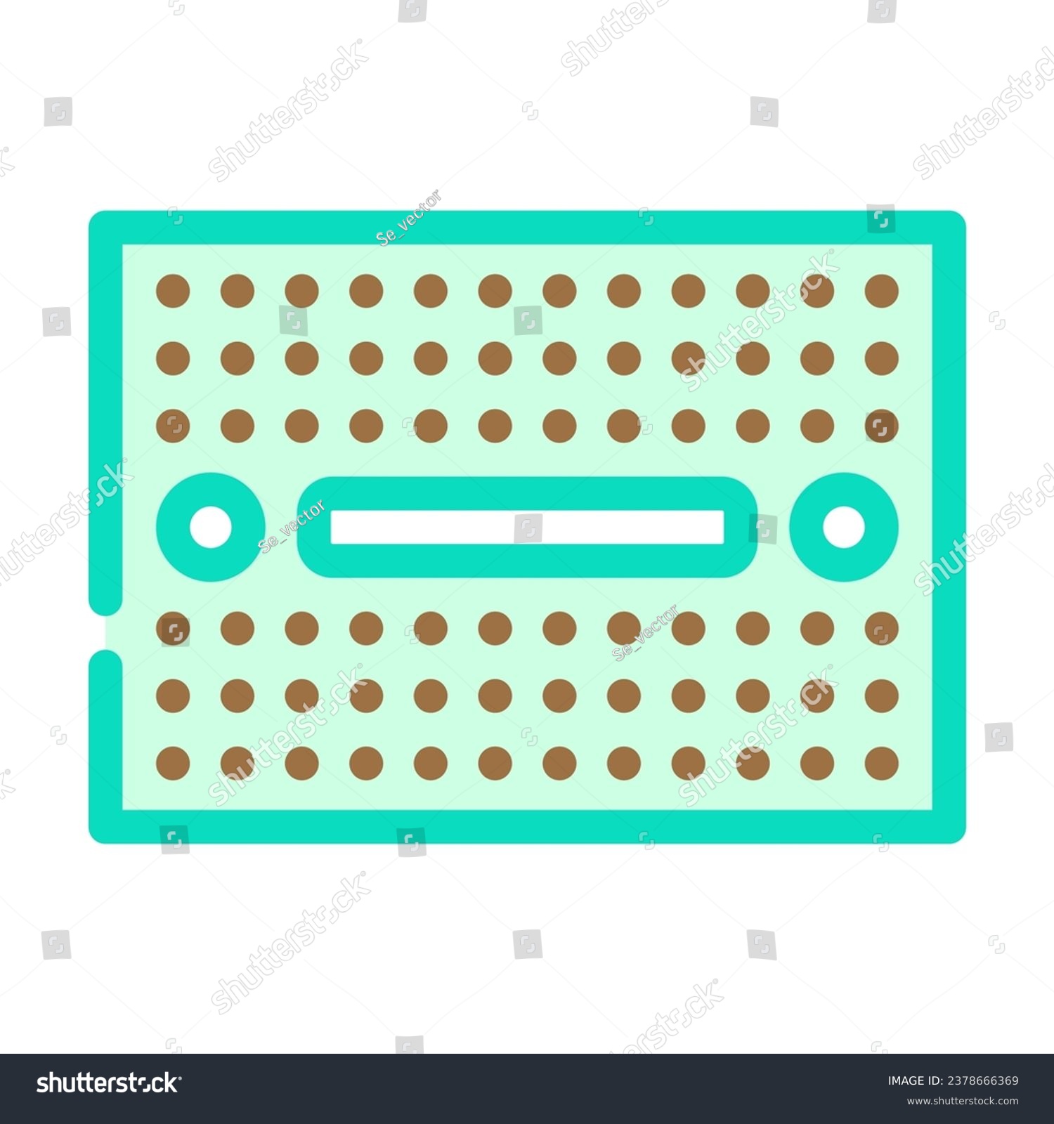 SVG of breadboard prototyping electronics color icon vector. breadboard prototyping electronics sign. isolated symbol illustration svg