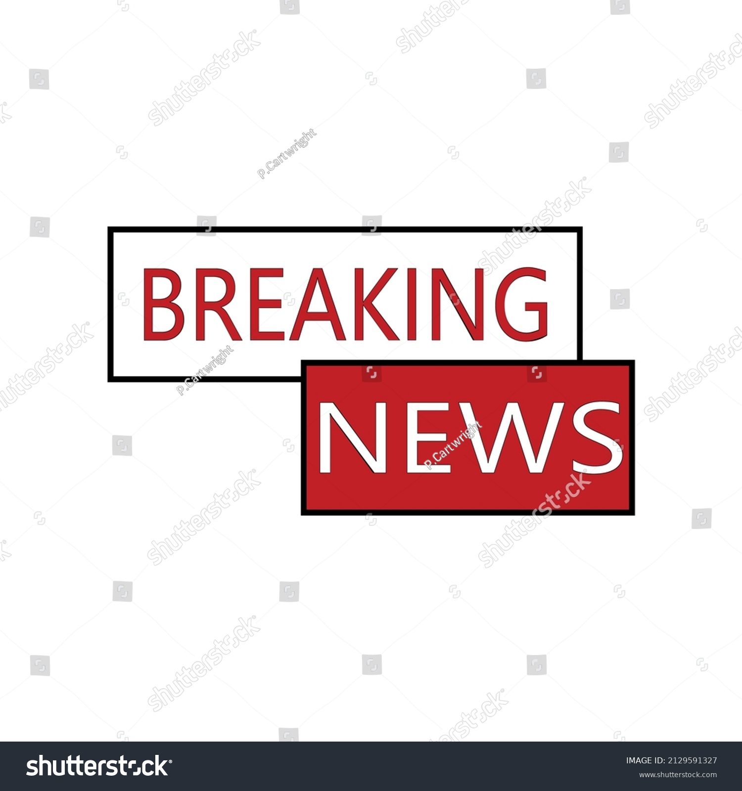 Breaking News Sign Illustration Icon Vector Stock Vector (Royalty Free