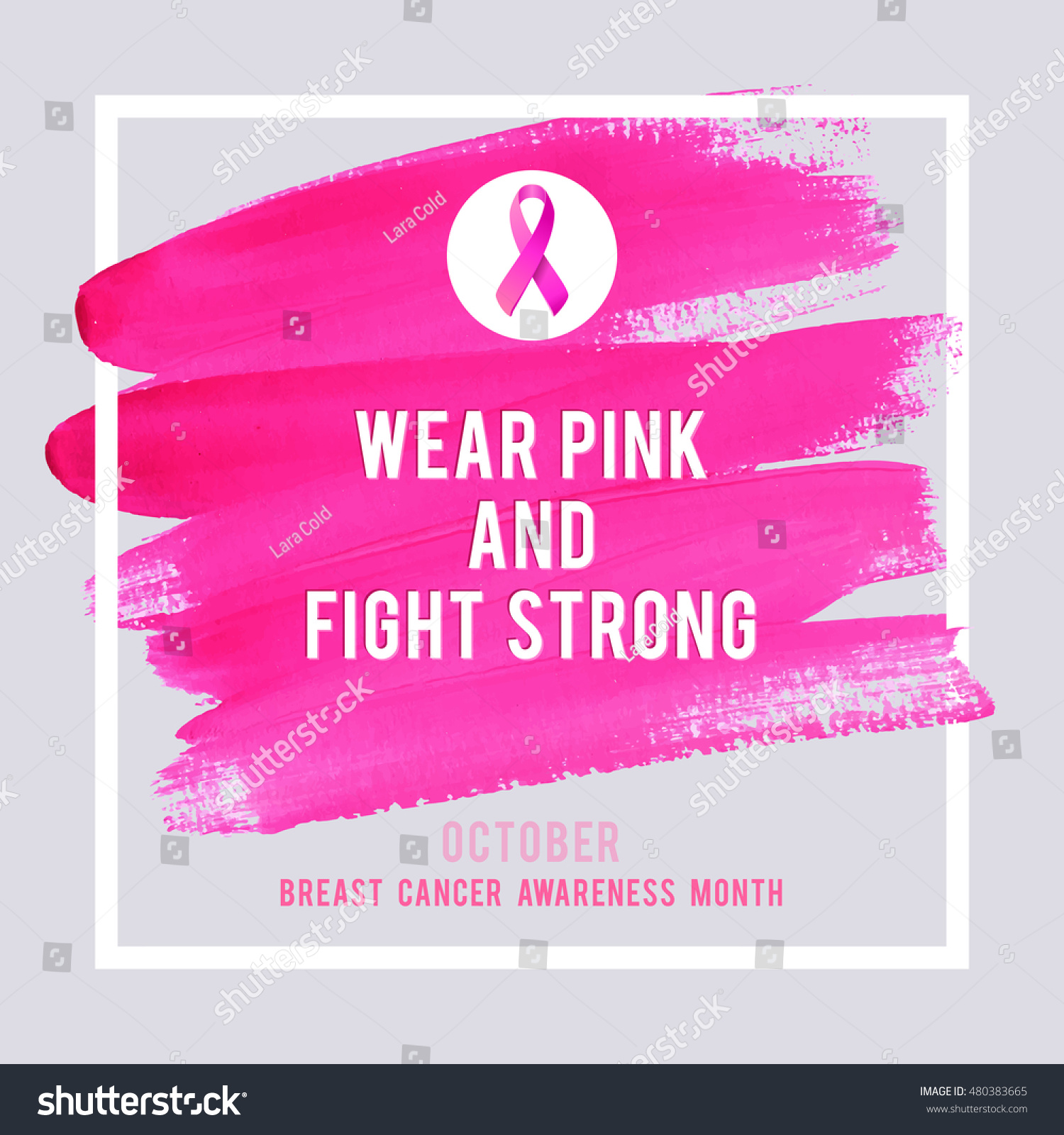 Download Breast Cancer Awareness Creative Pink Poster Stock Vector ...