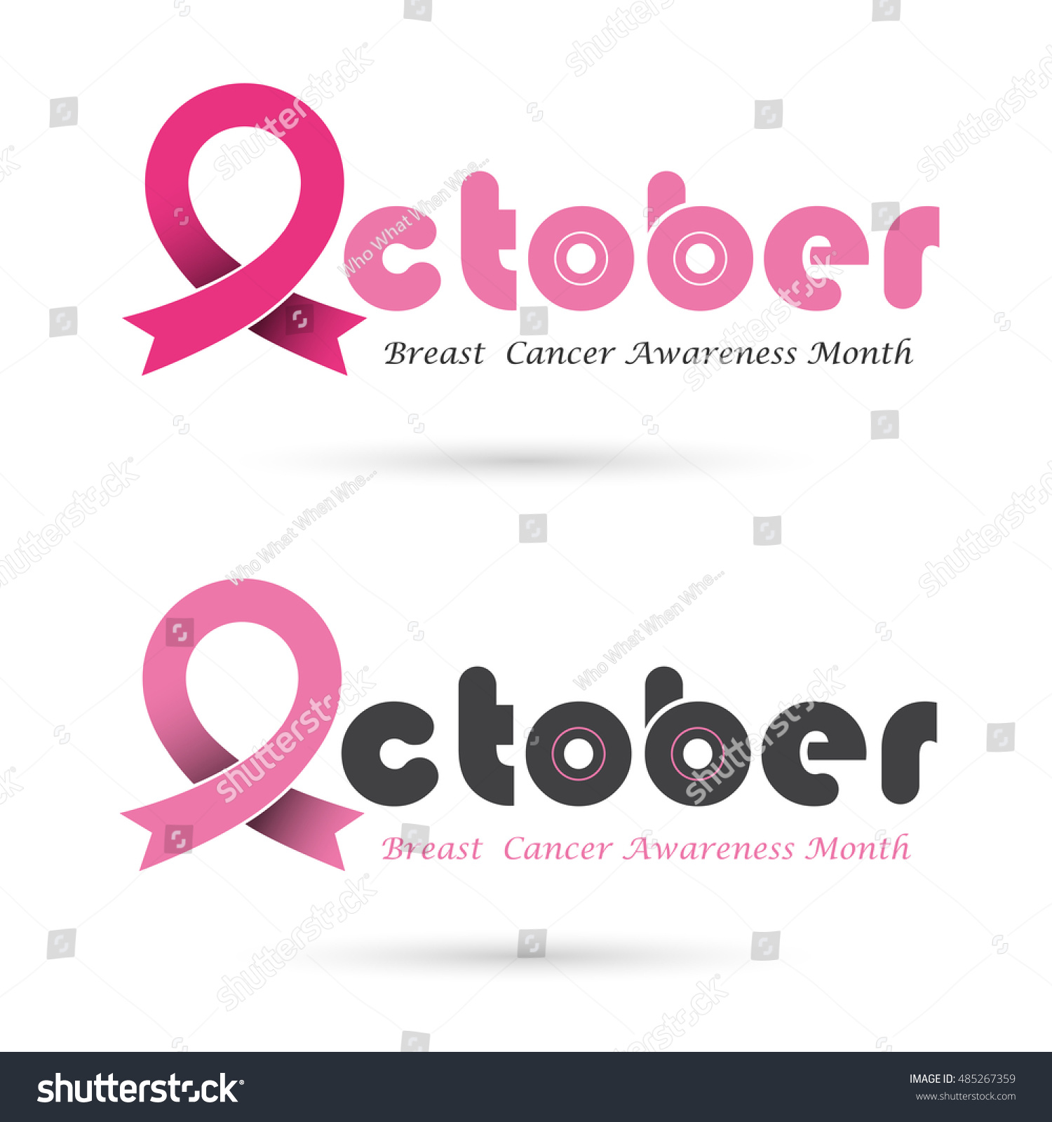 Breast Cancer Awareness Logo Designbreast Cancer Vector De Stock Libre De Regalías 485267359 6340