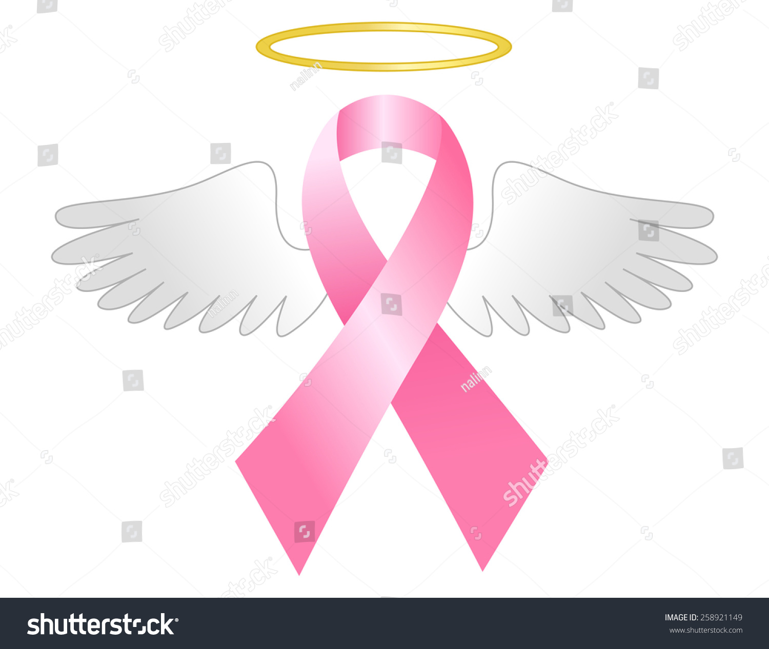 breast cancer awareness pink ribbon wings stock vector breast cancer awareness pink ribbon wings stock vector
