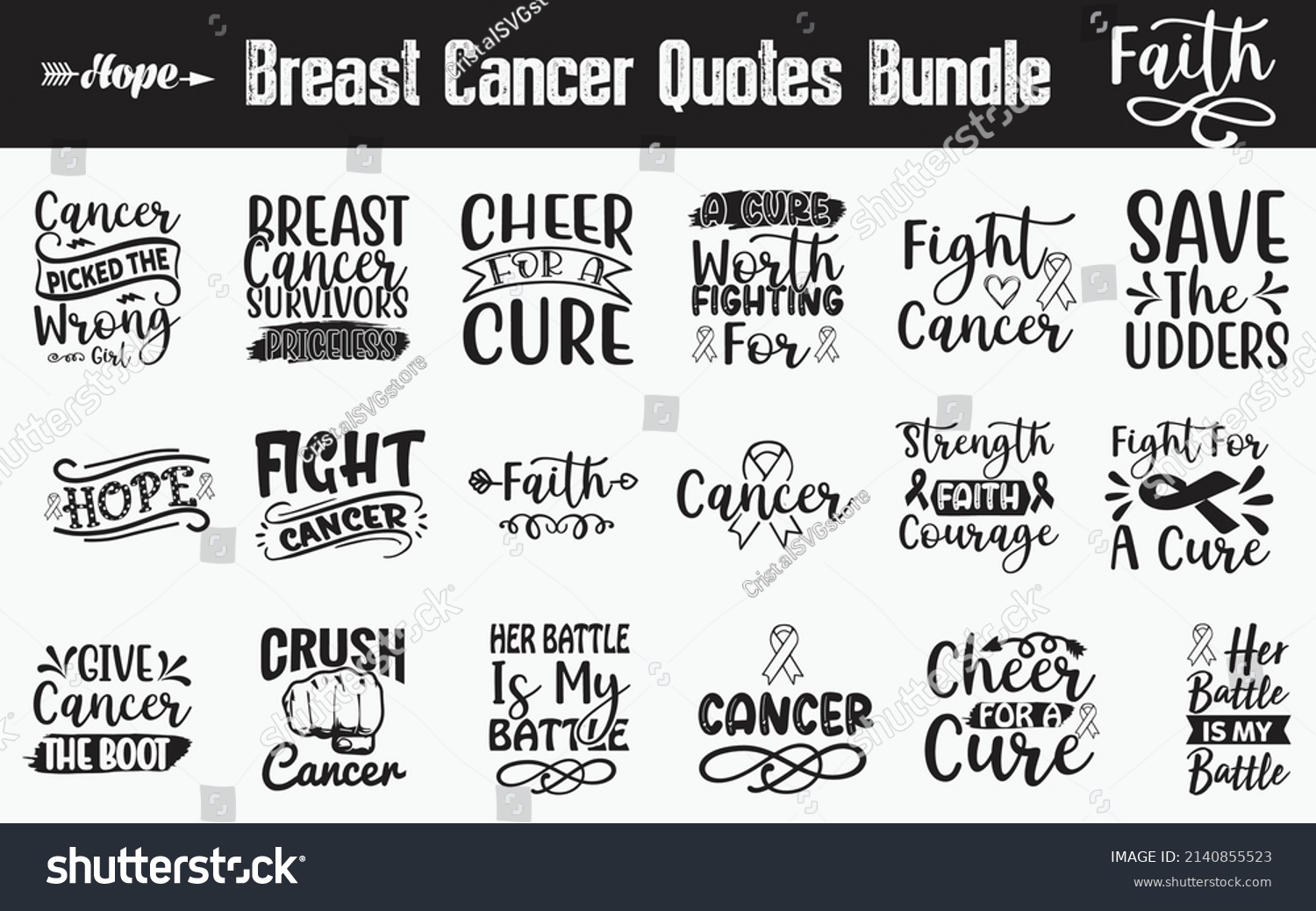 SVG of Breast Cancer Quotes SVG Cut Files Designs Bundle. Breast Cancer quotes SVG cut files, Breast Cancer quotes t shirt designs, Saying about Awareness, Survivors cut files, Awareness quotes eps files, svg