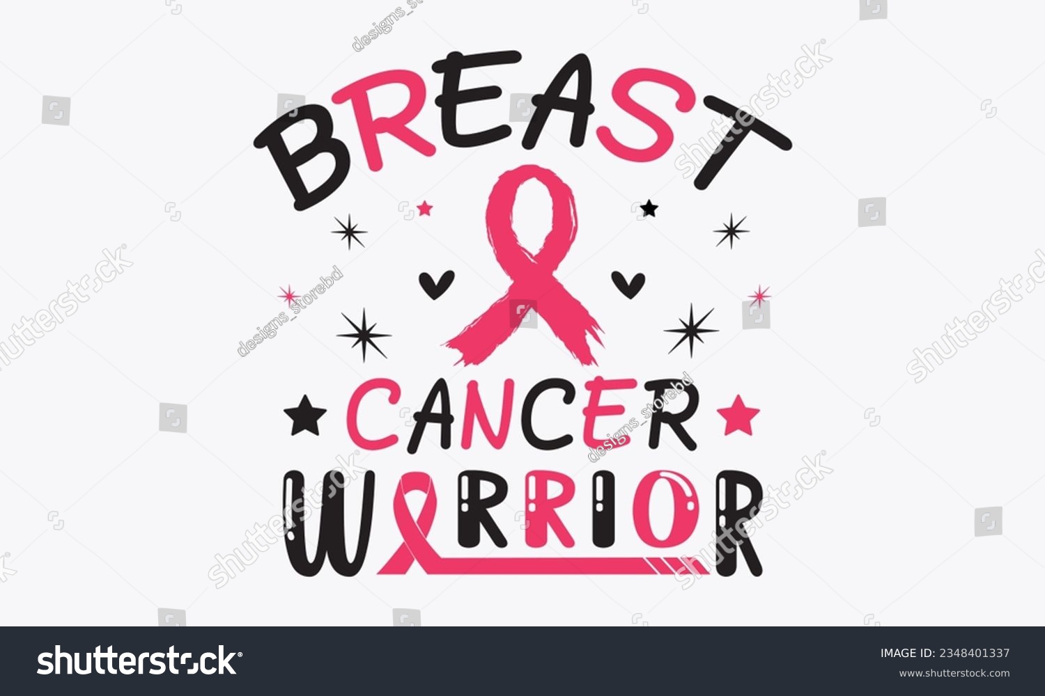 SVG of Breast cancer warrior svg, Breast Cancer SVG design, Cancer Awareness, Instant Download, Breast Ribbon svg, cut files, Cricut, Silhouette, Breast Cancer t shirt design Quote bundle svg