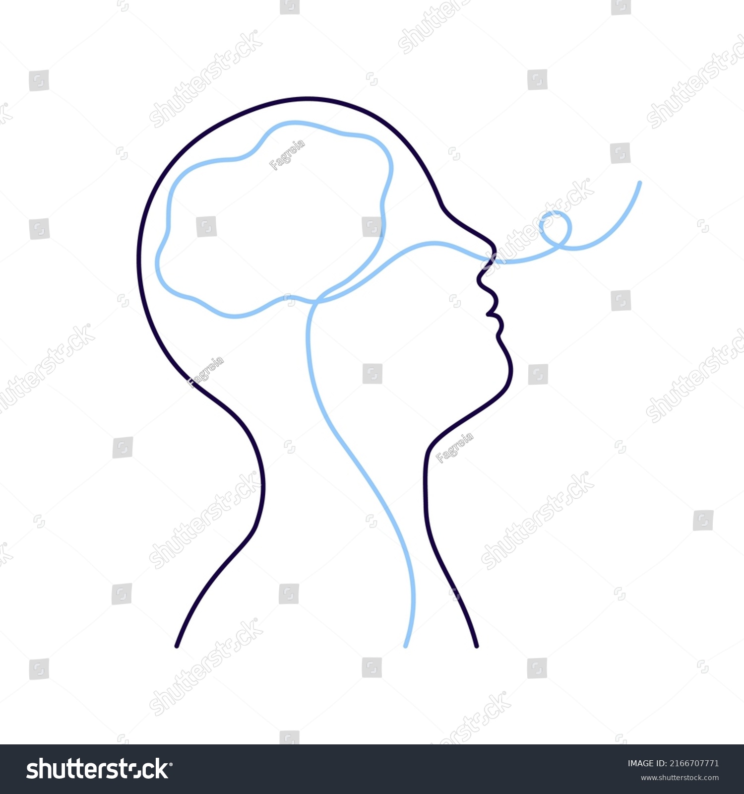 Breathing Exercise Deep Breath Through Nose Stock Vector (Royalty Free ...