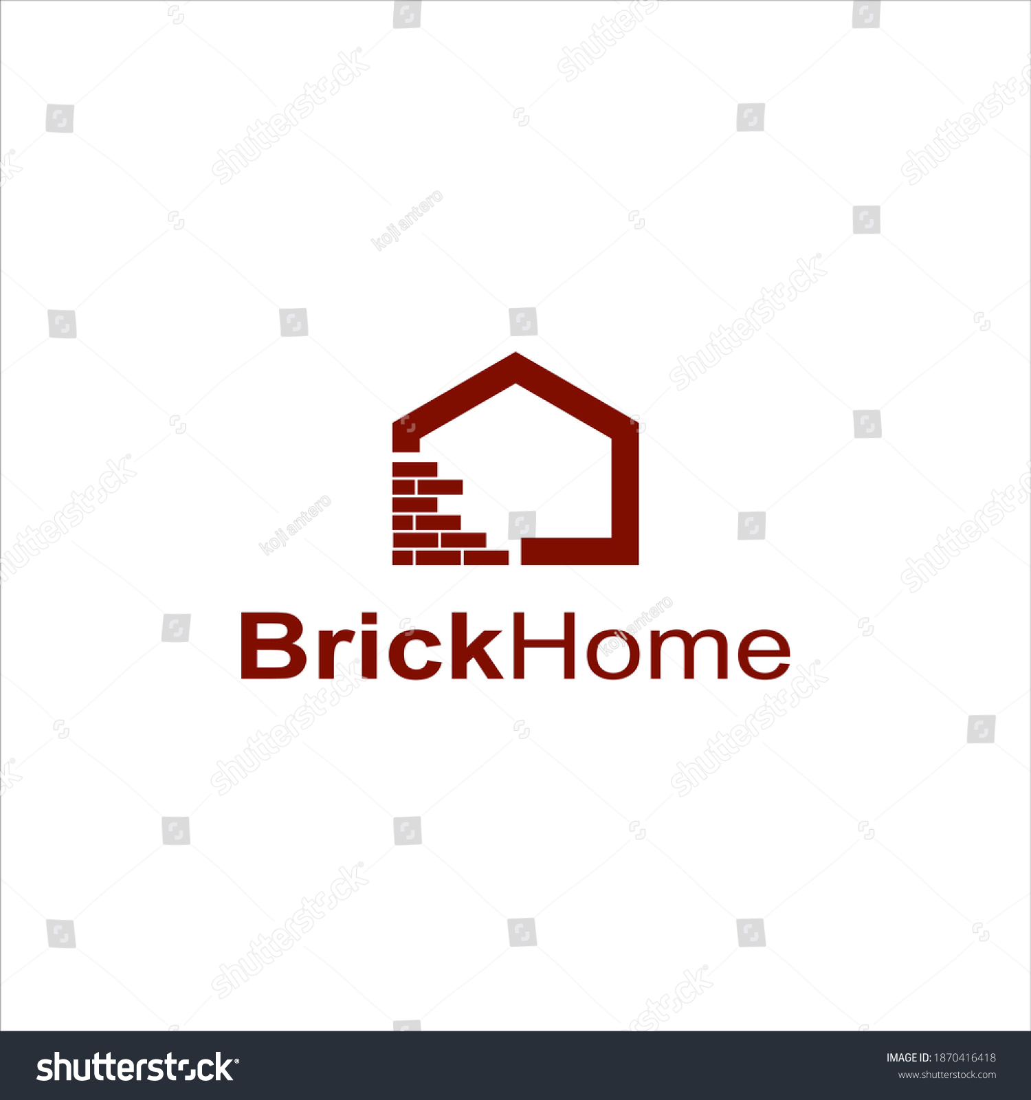 SVG of Brick Home stone Logo Vector template svg