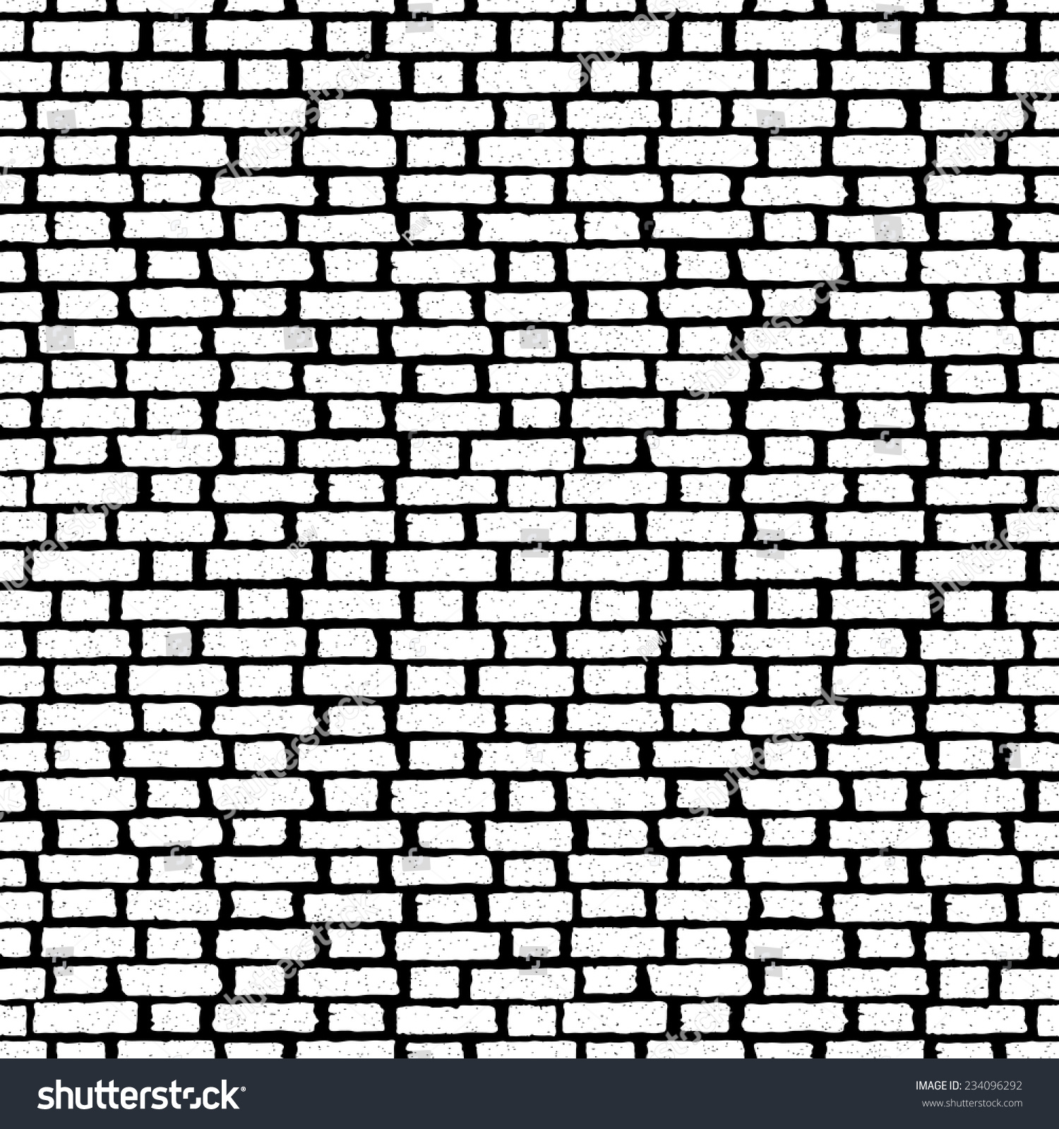 Brick Wall Tile Seamless Pattern Bricks Stock Vector (Royalty Free ...