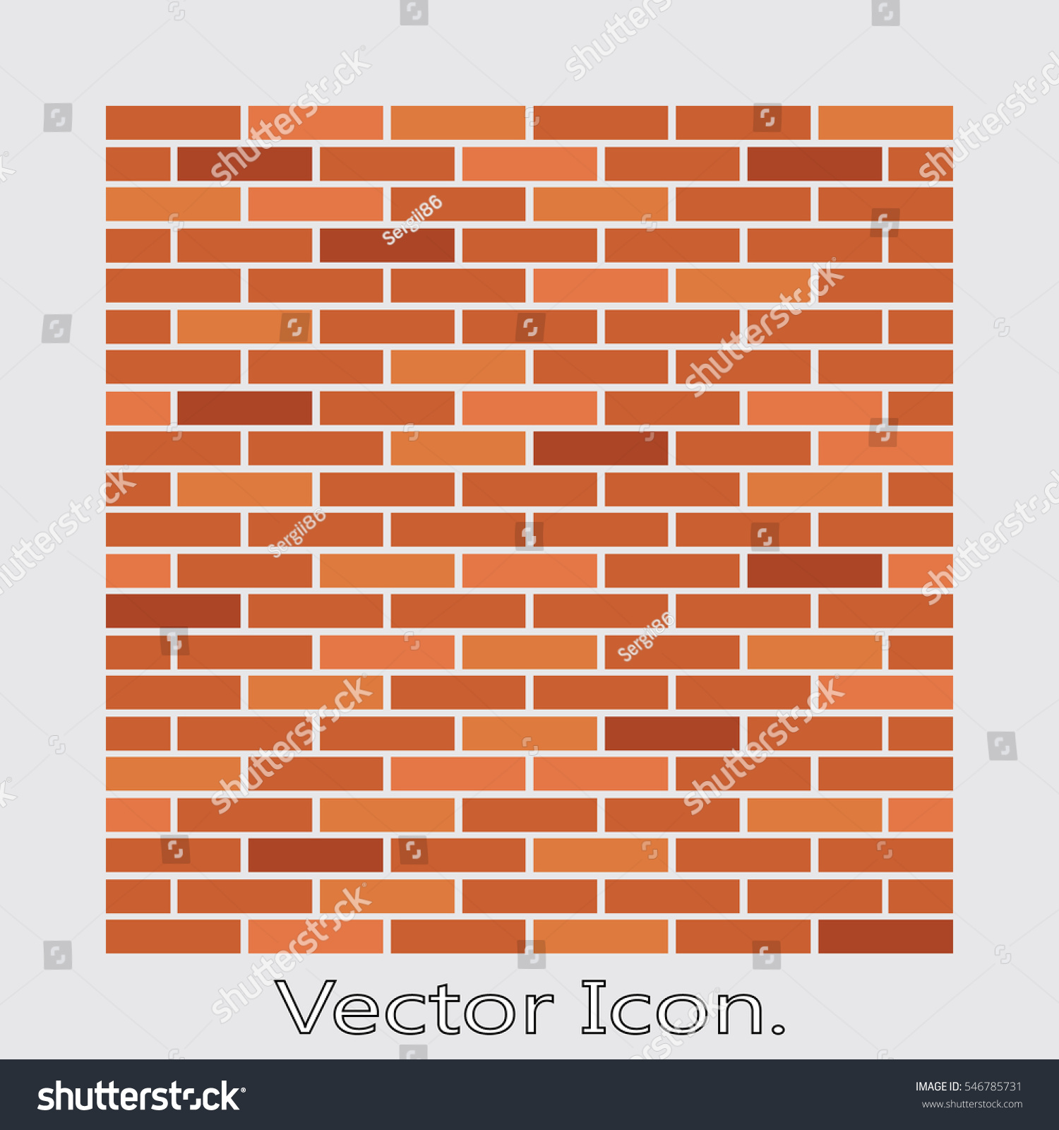 SVG of Brick work Icon isolated of flat style. Vector illustration. svg