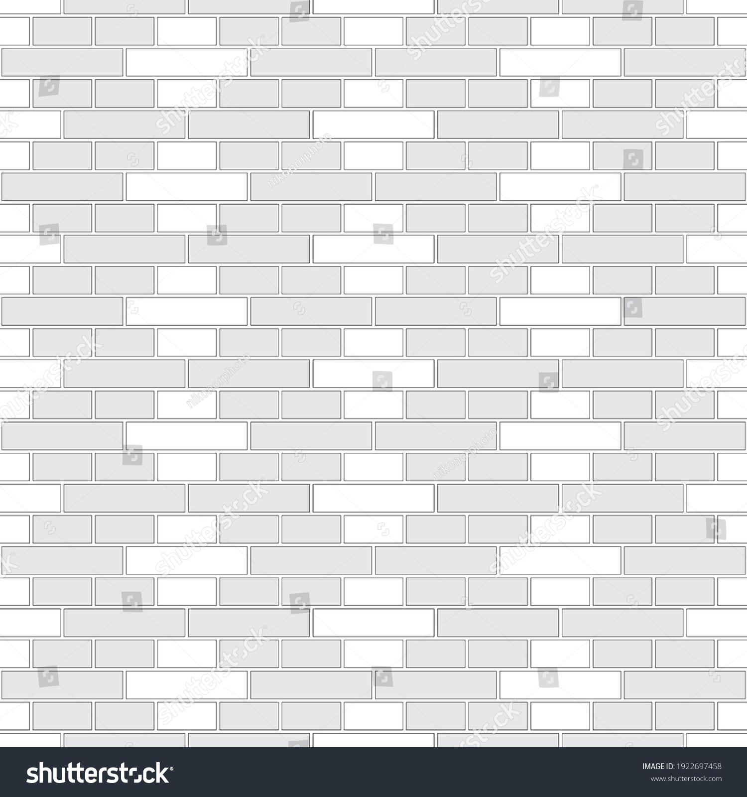 Brickwork Texture Seamless Pattern Decorative Appearance Stock Vector ...