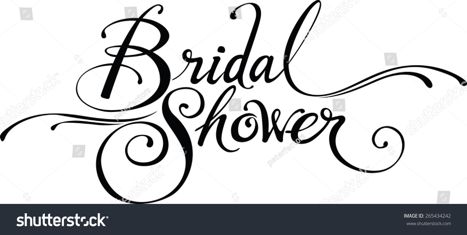 Bridal Shower Stock Vector Illustration 265434242 : Shutterstock