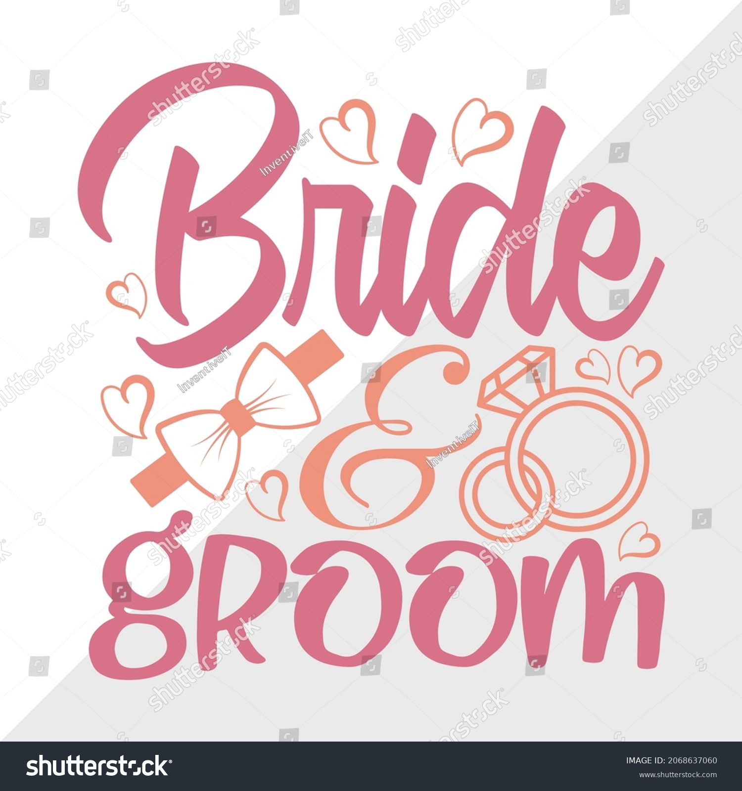 SVG of Bride And Groom Printable Vector Illustration svg