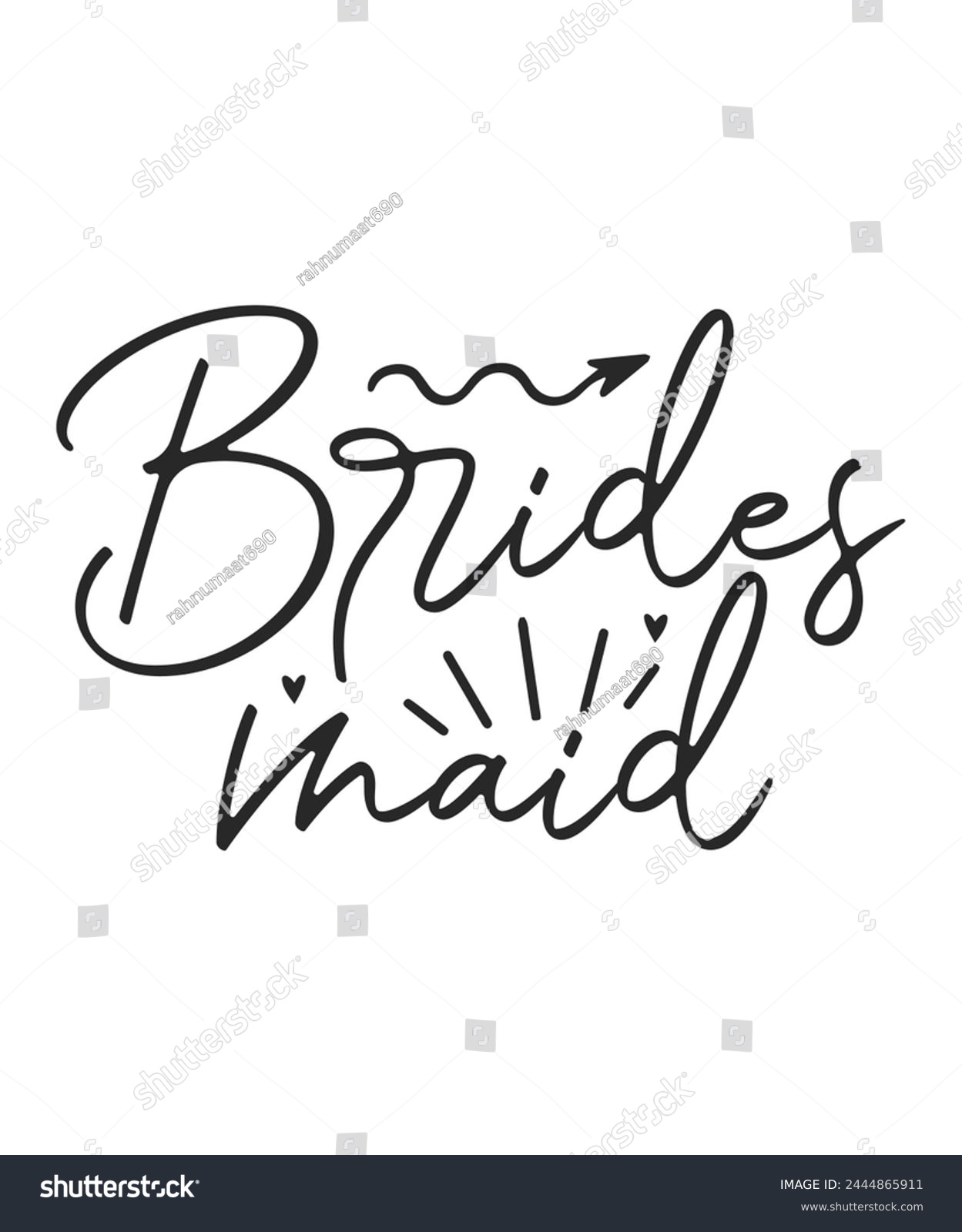SVG of Bride's maid wedding bride groom svg