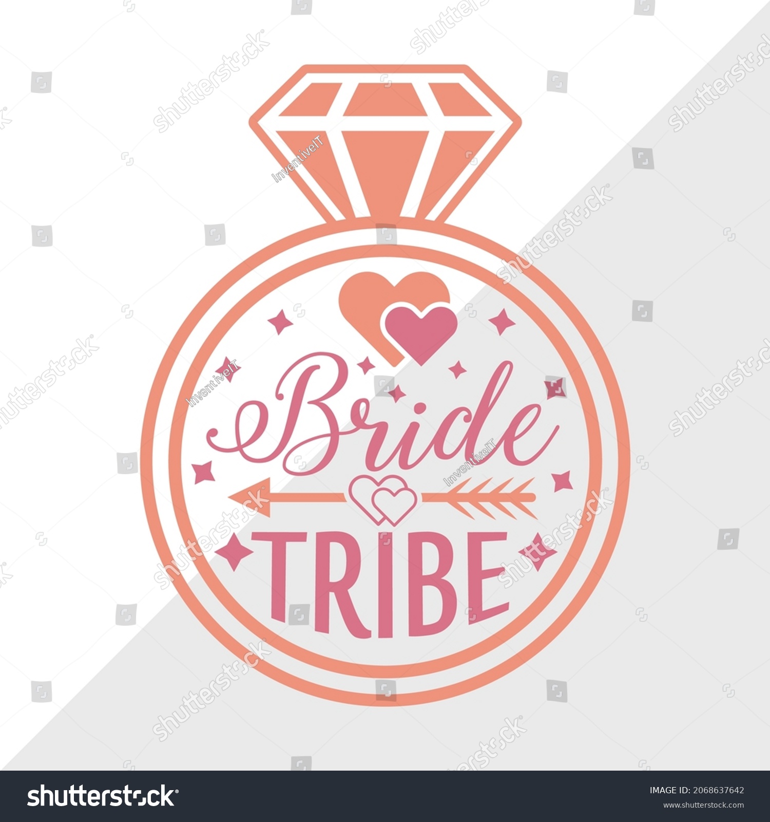 SVG of Bride Tribe Printable Vector Illustration svg