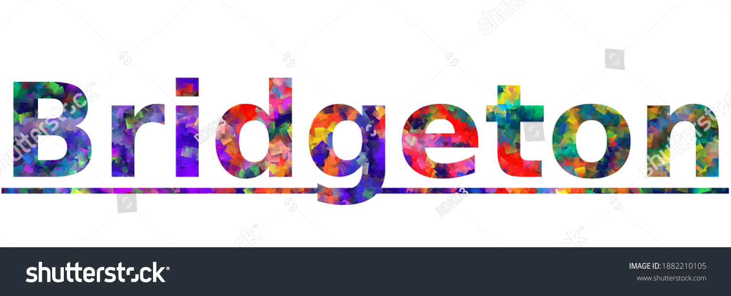 SVG of Bridgeton. Colorful typography text banner. Vector the word bridgeton design. Can be used to logo, card, poster, heading and beautiful title svg