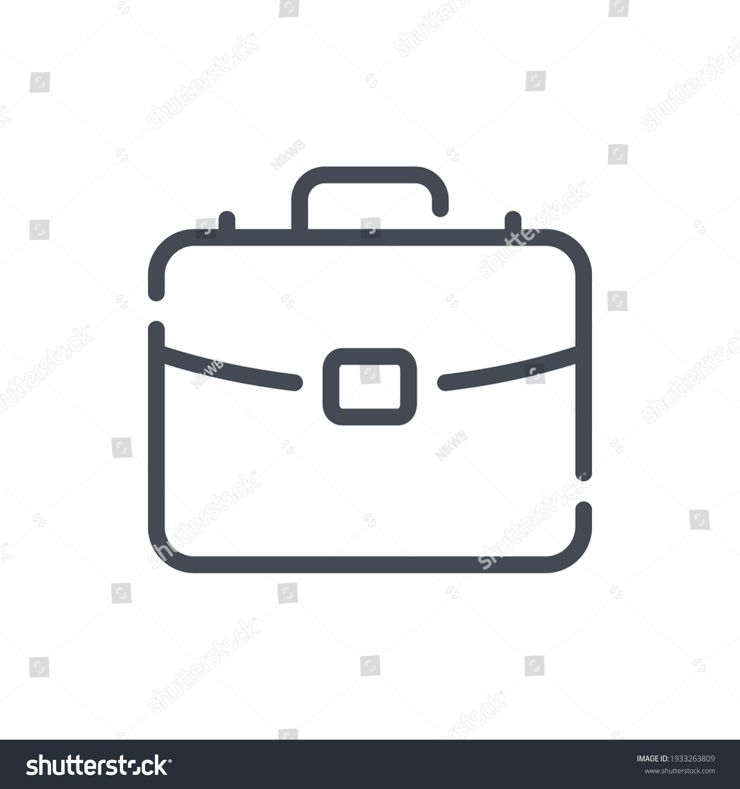 Briefcase Line Icon Portfolio Vector Outline Stock Vector Royalty Free 1933263809 Shutterstock 9085