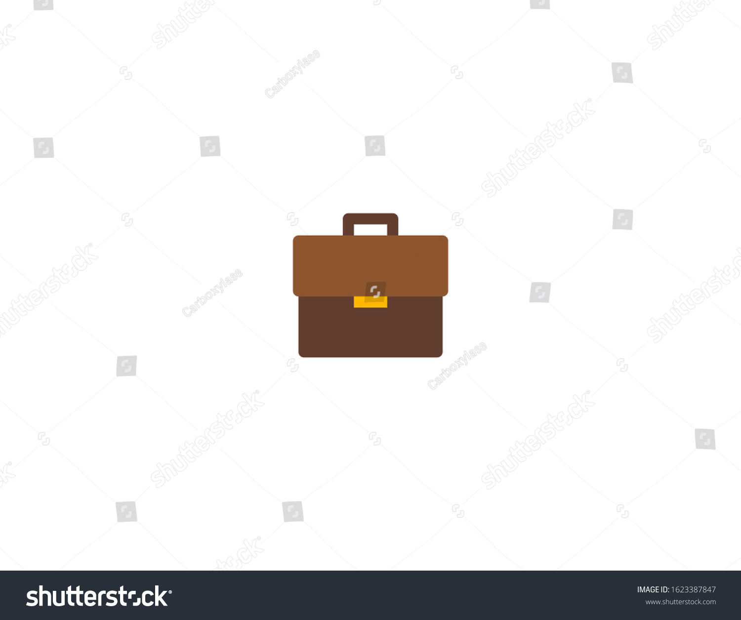 SVG of Briefcase vector flat icon. Isolated leather business case, suitcase emoji illustration  svg