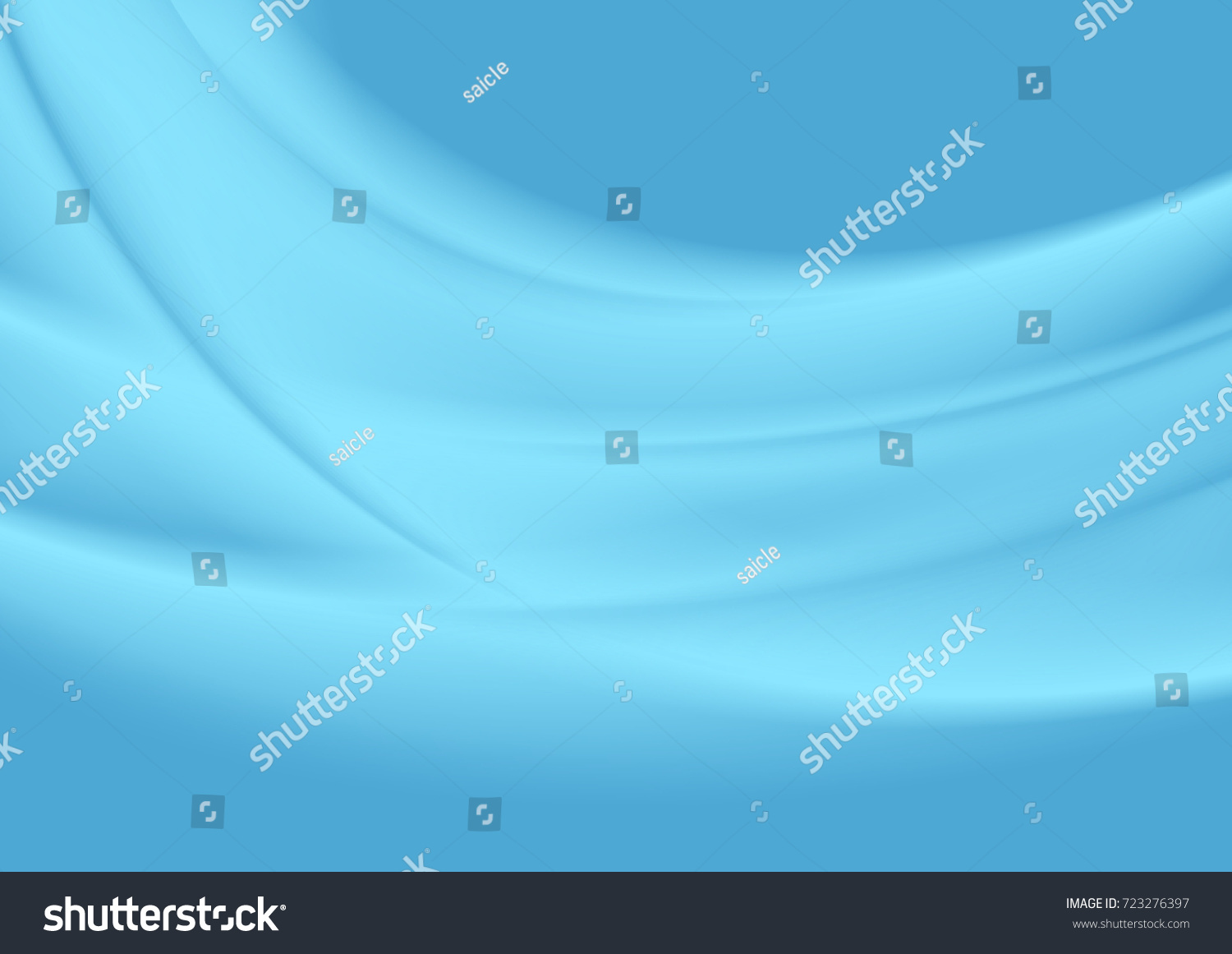 Bright Blue Abstract Smooth Waves Vector Stock Vector (Royalty Free ...