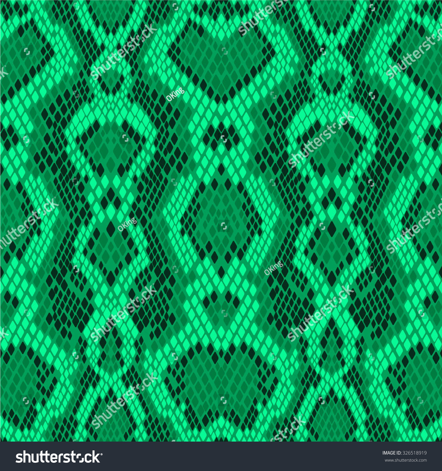 Bright Seamless Vector Pattern Green Snakeskin - 326518919 : Shutterstock