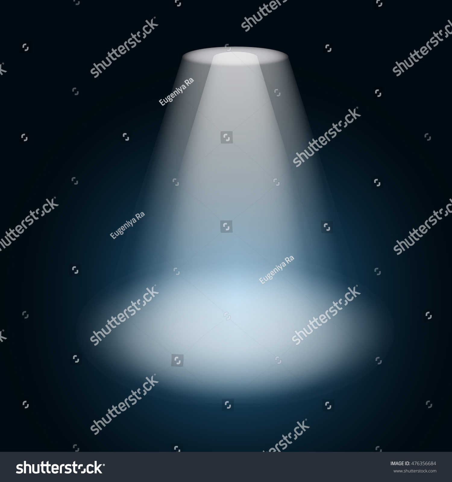 Bright Spotlight Dark Realistic Style Use Stock Vector (Royalty Free ...