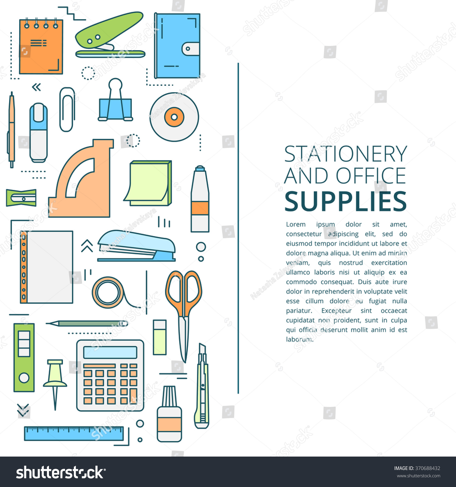 bright template banners flyers brochures stationery stock vector flyers icons