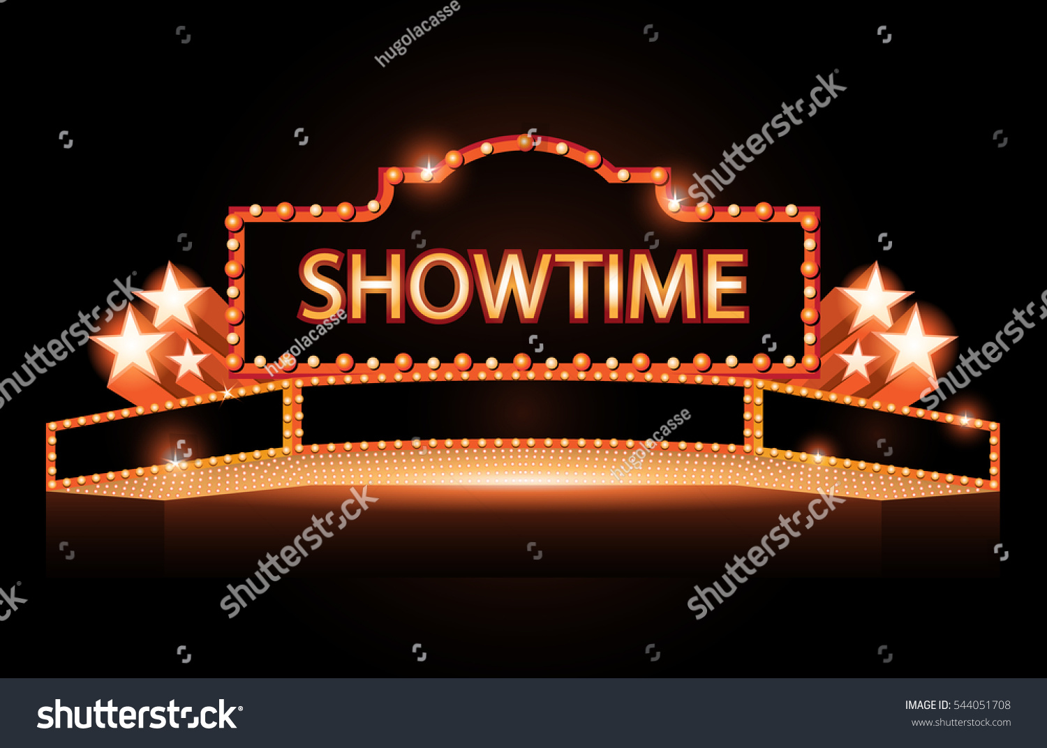 Brightly Theater Glowing Retro Cinema Neon Stock Vector 544051708