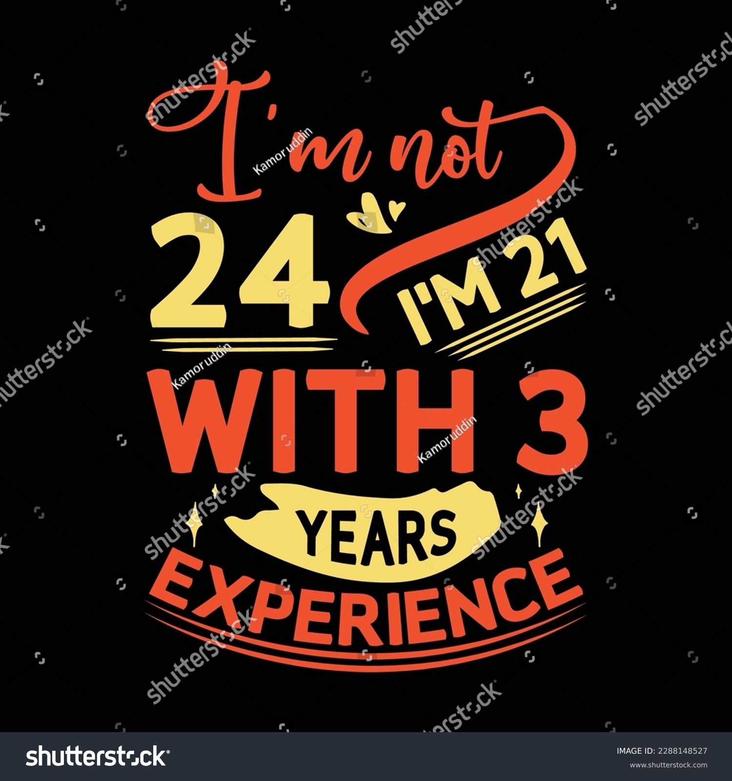 SVG of Brithday years experience t shirt design svg