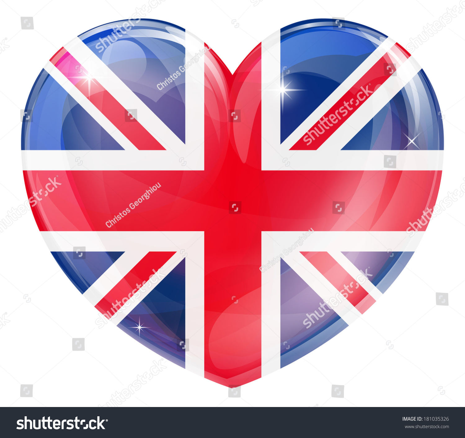 SVG of Britian flag love heart concept with the British flag in a heart shape  svg