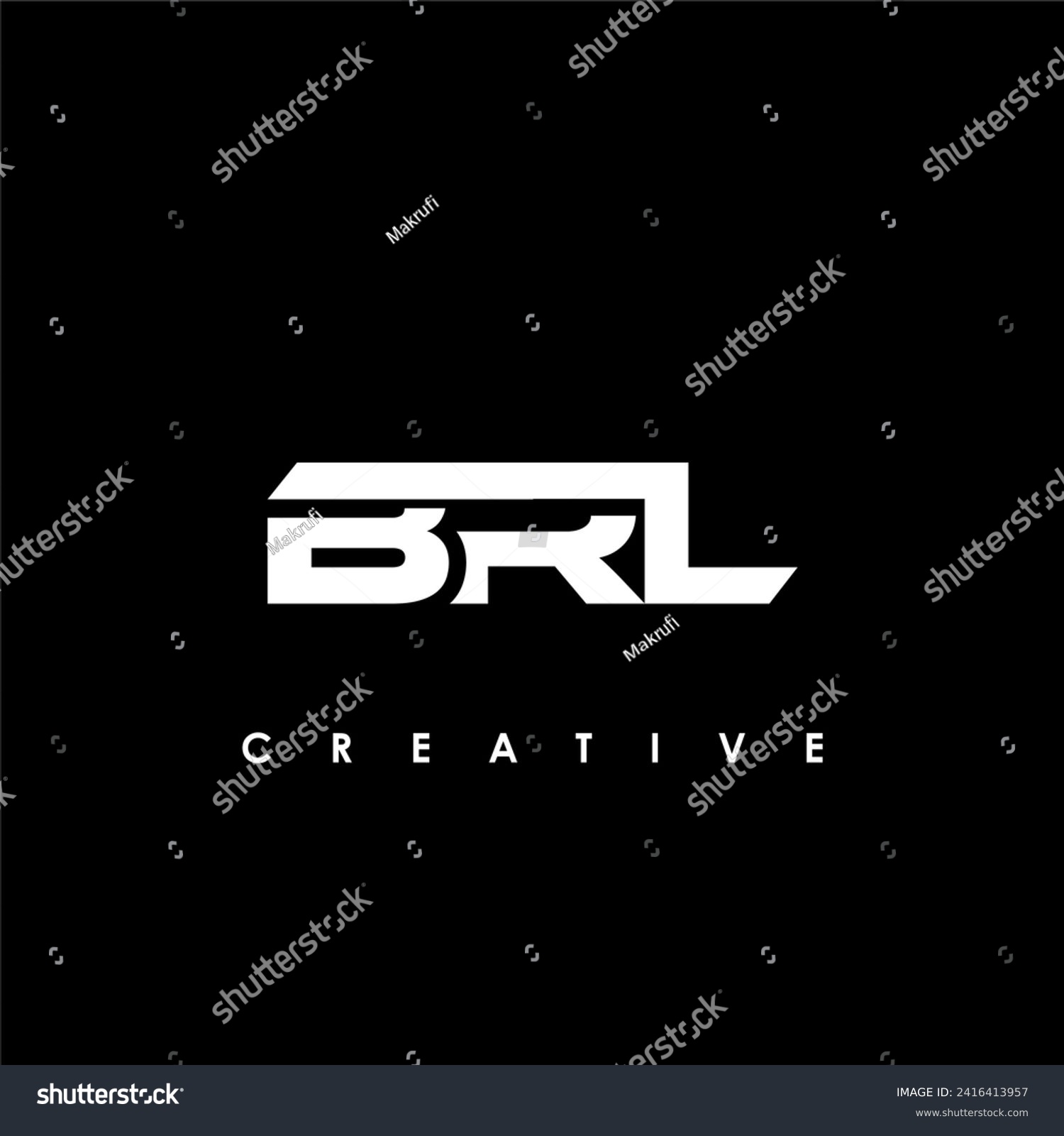 SVG of BRL Letter Initial Logo Design Template Vector Illustration svg