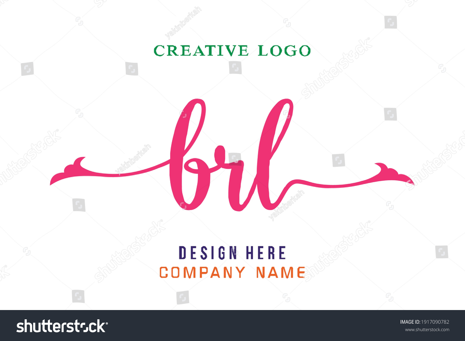 SVG of BRL  lettering logo is simple, easy to understand and authoritative svg