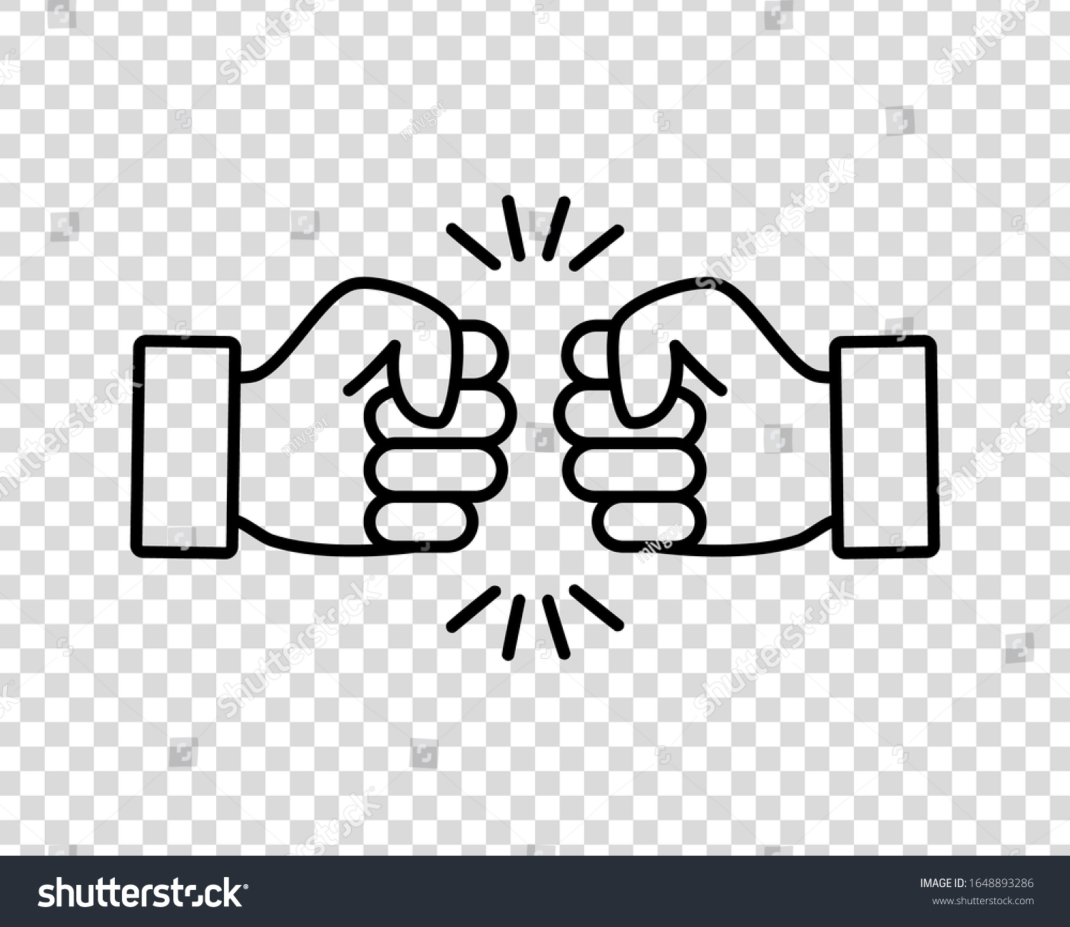 896 Fist Bump Outline Images Stock Photos And Vectors Shutterstock