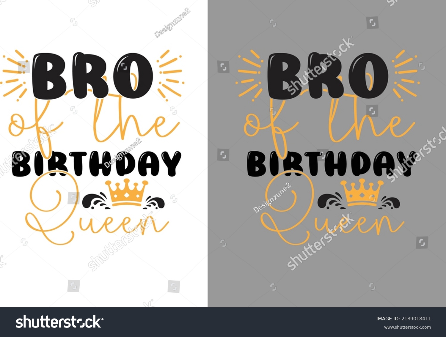 SVG of Bro of the Birthday Queen svg design svg
