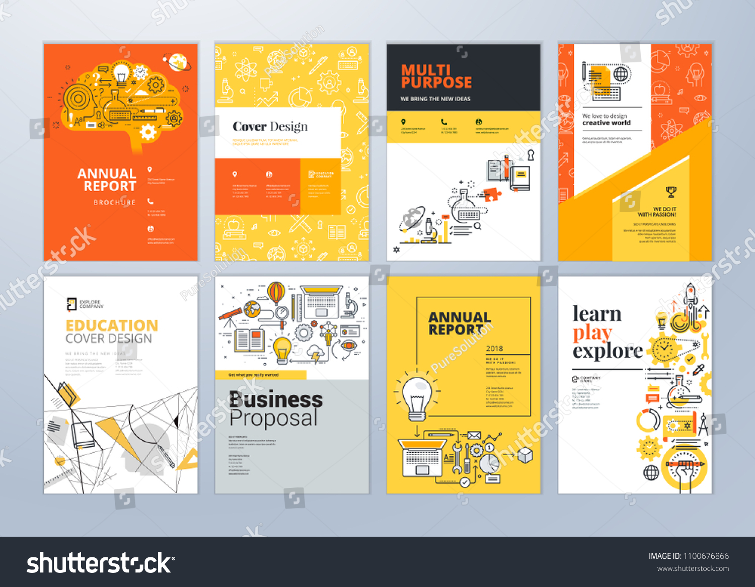 stock-vector-brochure-cover- Intended For School Brochure Design Templates