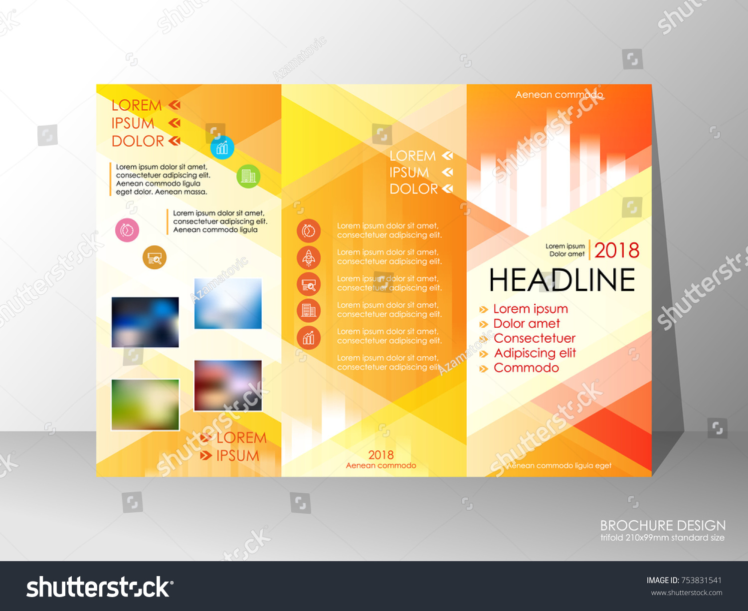 standard tri fold brochure sizes