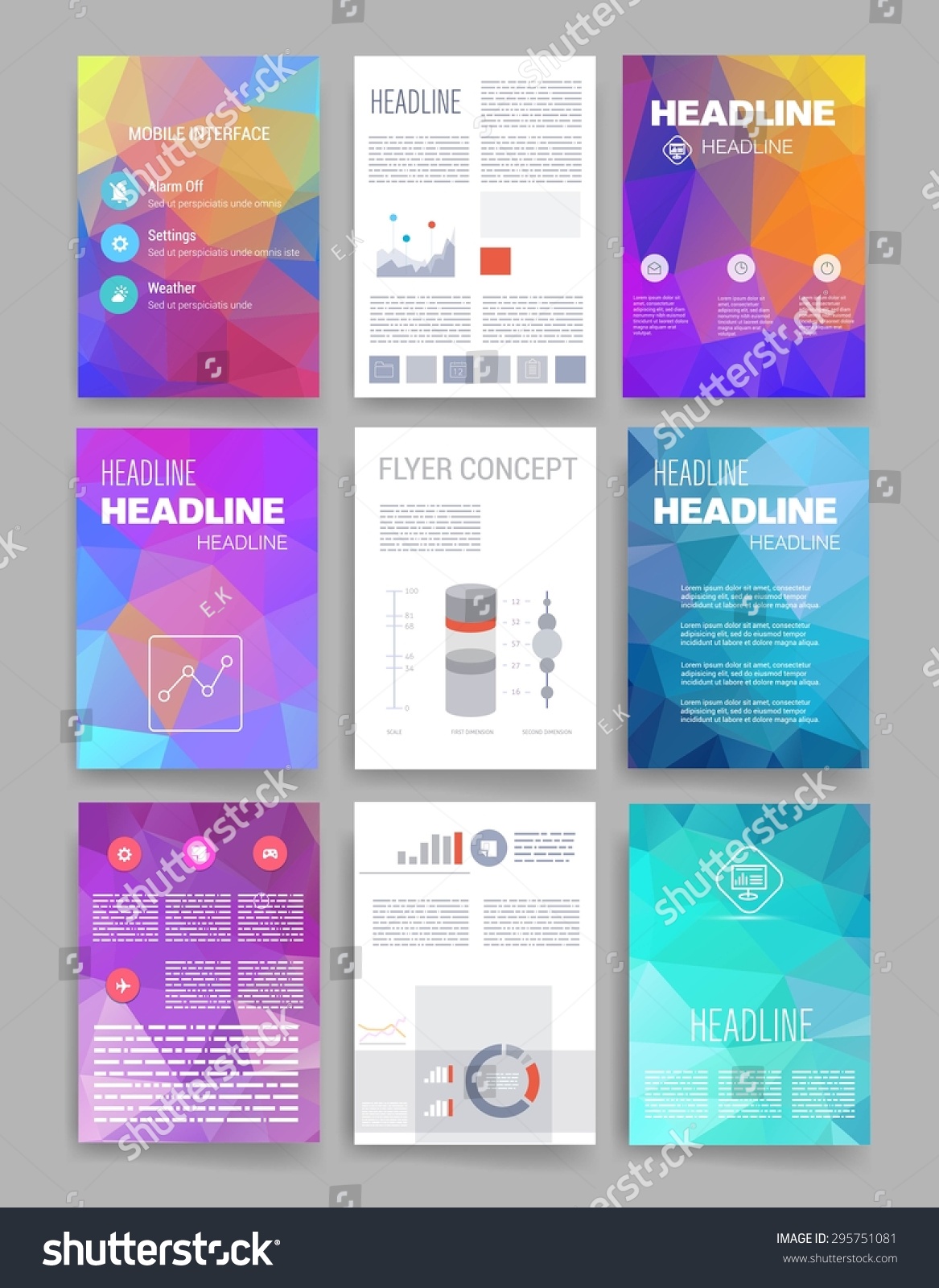 brochure design template set templates design stock vector royalty