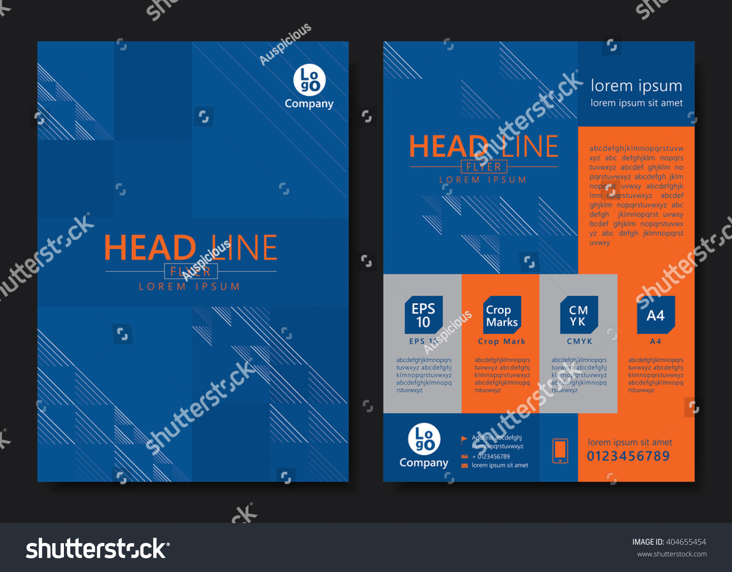 Brochure Flyer Template Design Vector Illustration Stock Vector Royalty Free 404655454 9347