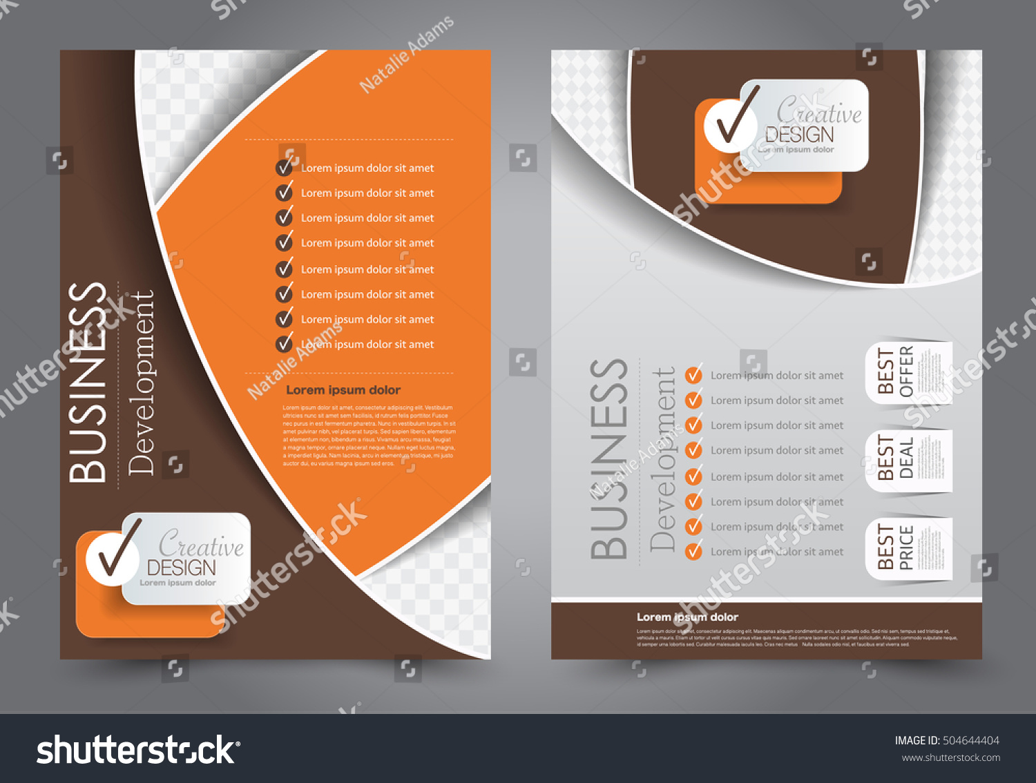 brochure template business flyer annual report stock vector royalty editable brochure templates
