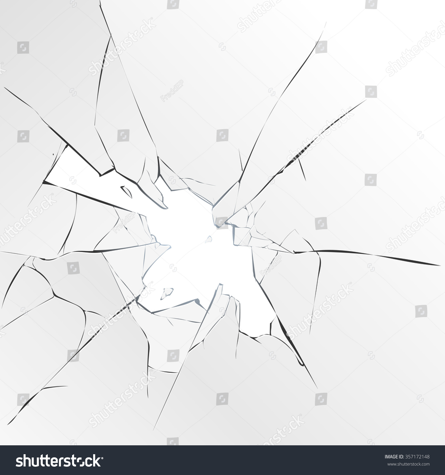 SVG of Broken glass on a white background, vector svg