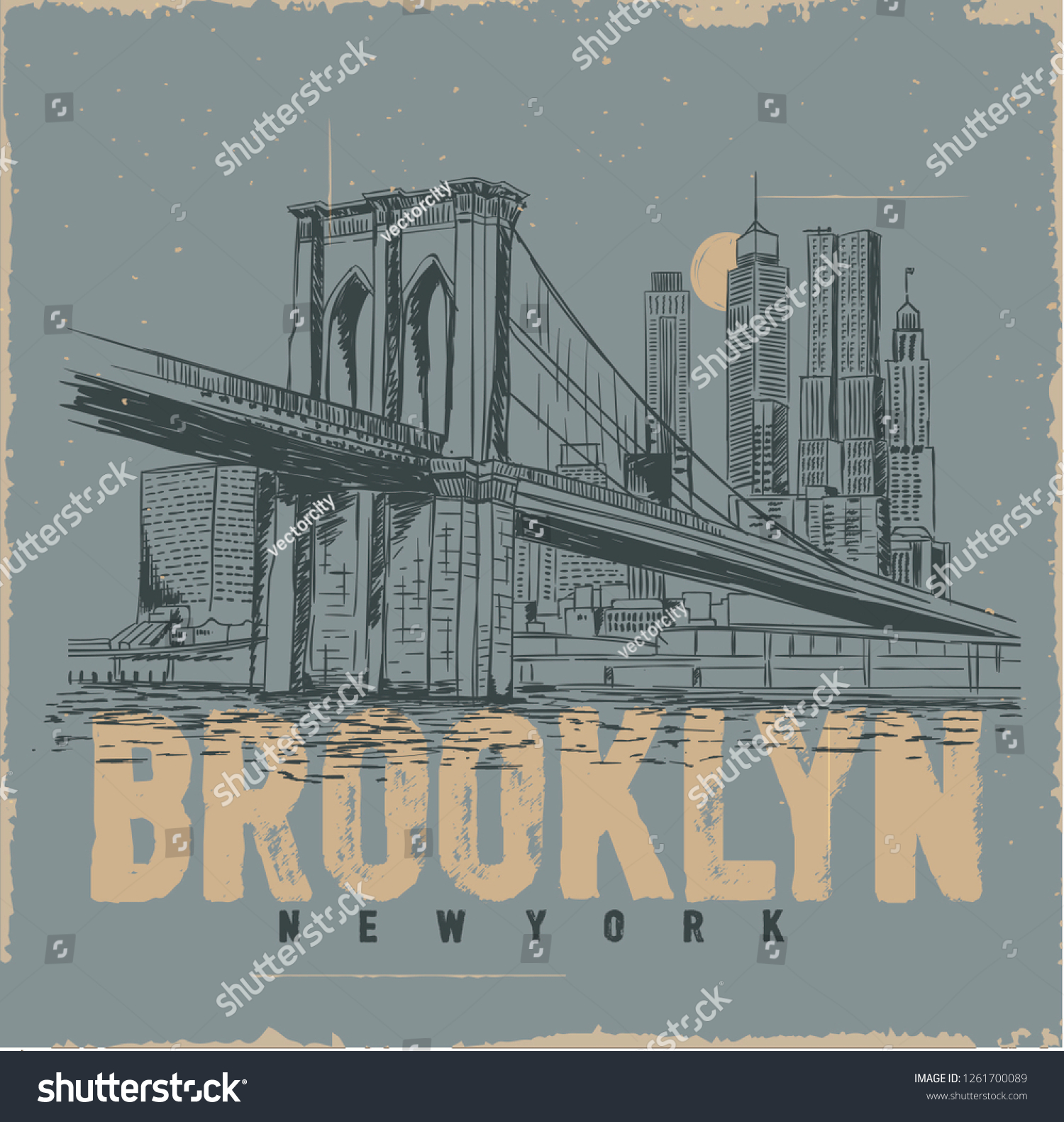 687 Black white brooklyn bridge Stock Illustrations, Images & Vectors ...