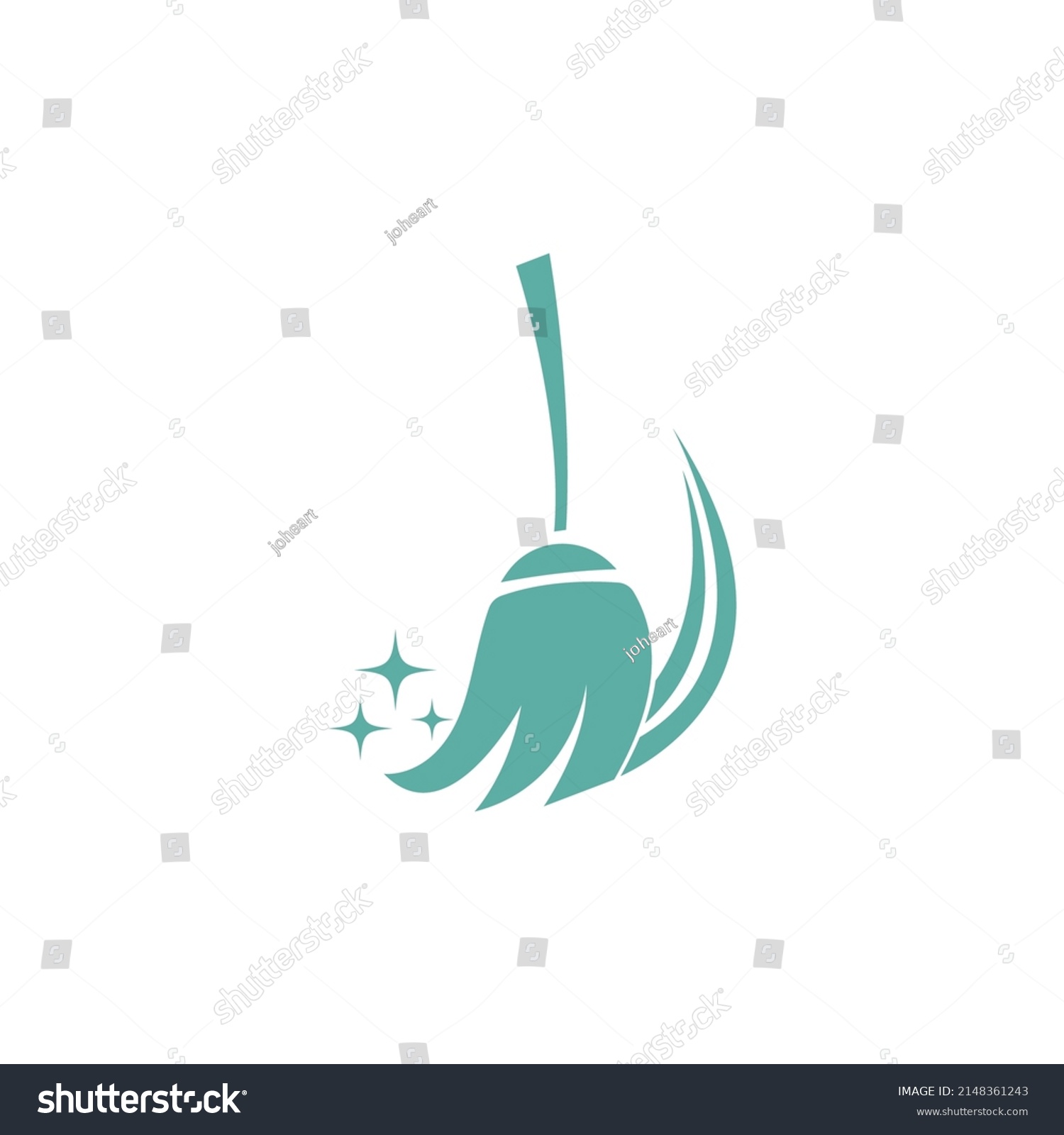 Broom Icon Logo Design Illustration Template Stock Vector (Royalty Free ...