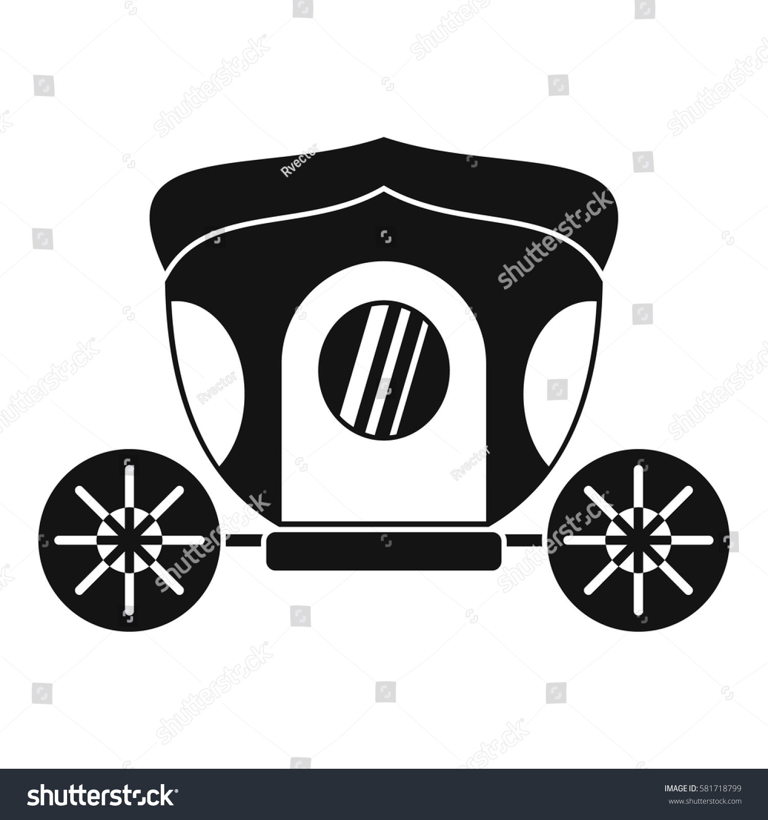 Brougham Icon Simple Illustration Brougham Vector Stock Vector ...